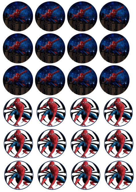 Printable Toppers Spiderman Topper, Cupcake Toppers, Cupcake Cakes, Spiderman, Cupcake