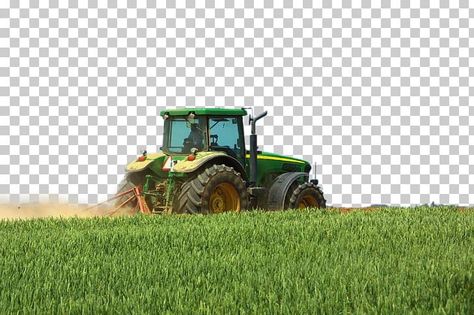 Tractor Png, Crop Farming, Farm Images, Transparent Background Image, Green Farm, John Deere Tractor, Agricultural Machinery, Agricultural Science, Agriculture Tractor