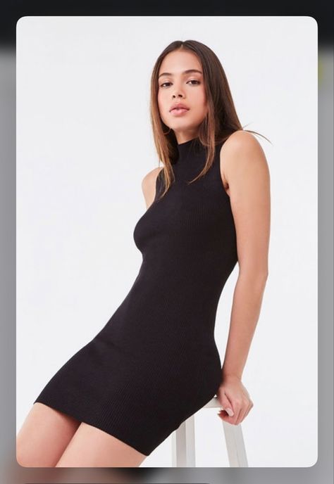 Poses ideas saved in this board Bodycon Dress Poses, Dress Poses, Black Ribbed Dress, Pink Vanilla, Ribbed Dress, Ribbed Midi Dress, Cheap Womens Clothing, Ribbed Dresses, Polo Neck