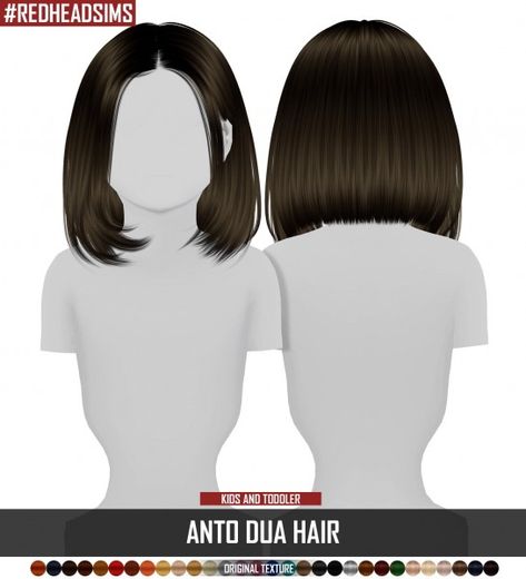 Coupure Electrique: Anto`s Dua hair retextured   kids and toddlers version for Sims 4 Toddler Hair Sims 4, Toddler Cc Sims 4, Mods Sims 4, Sims Baby, Sims 4 Black Hair, Mod Hair, Sims 4 Cc Kids Clothing, The Sims 4 Pc, Pelo Sims