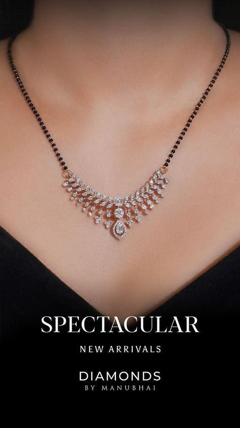 Nallapusalu Diamond Pendant, Wedding Mangalsutra Designs, Elegant Mangalsutra Designs, Diamond Nallapusalu Designs, Mangalsutra Pendent Designs Gold, Karimani Mangalsutra, Black Diamonds Mangalsutra, Delicate Mangalsutra Designs, New Mangalsutra Designs Gold