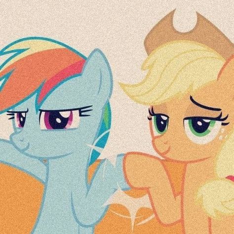 Applejack Rainbow Dash, Mlp Icons Applejack, Rainbow Dash X Applejack, Applejack And Rainbow Dash, Old Kids Cartoons, Rainbow Dash And Applejack, Applejack Icon, Rainbow Dash Applejack, Rainbow Dash Icon