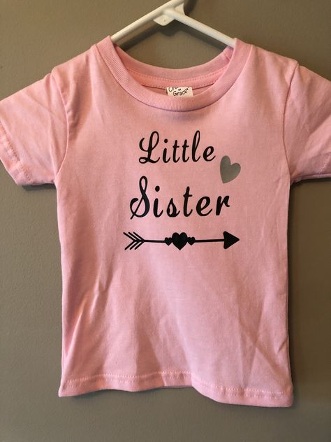 Big Sister Shirt, Sister Shirts, Vinyl Shirts, Big Sister, Little Sisters, Vinyl, Trending Outfits, Women's Top