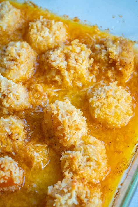 Magic Crispy Baked Scallops?utm_source=12tomatoes Baked Scallop Recipes, Scallop Casserole, Amish Starter, Chicken And Artichoke, Seafood Main Course, Seafood Scallops, Baked Scallops, Baked Butternut Squash, 12 Tomatoes Recipes