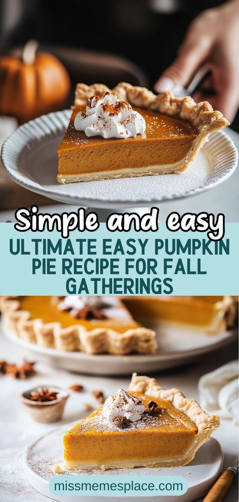 Pumpkin Pie Crust Recipe, Easy Pumpkin Pie Recipe, Pumpkin Pie Crust, Pumpkin Pie From Scratch, Pie Crust From Scratch, Pumpkin Pie Recipe Easy, Recipe For Fall, Pie Filling Recipes, Easy Pumpkin Pie