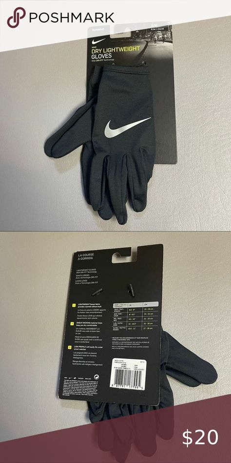 Nike Dri-Fit Running Gloves Set Womens S/M Black/Anthracite/Silver Brand New Running Gloves, Nike Accessories, Nike Running, Nike Dri Fit, Dri Fit, Black Silver, Gloves, Running, Brand New