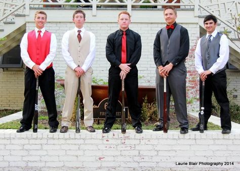 Baseball Prom Pictures Guys, Prom Pictures Guys, Baseball Prom Pictures, Baseball Pics, Prom Picture, Prom Pics, Sports Pics, Roaring 20s Party, Grad Pic