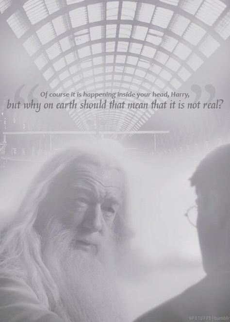 "Of course it's happening inside your head, Harry..." #RIPDumbledore Hogwarts Professors, Dumbledore Quotes, Citate Harry Potter, Potter Quotes, Yer A Wizard Harry, Lord Voldemort, Senior Quotes, Albus Dumbledore, Harry Potter Love