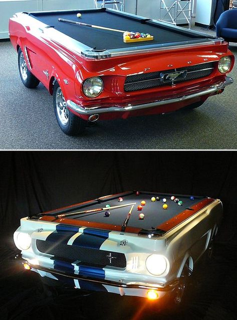 Feminine Apartment, Man Home Decor, 65 Mustang, Ultimate Man Cave, Recreational Room, Car Part Furniture, Automotive Furniture, Car Furniture, Man Cave Home Bar