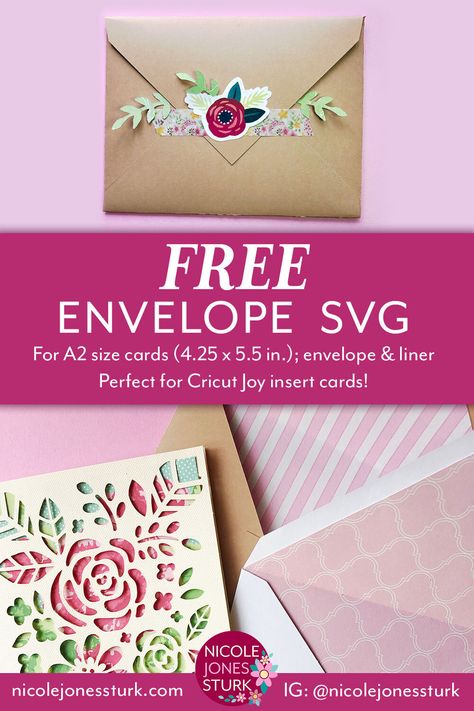 Free Envelope SVG for Cricut Joy Insert Cards — Nicole Jones Sturk Free Svg Files For Cricut Joy Cards, Cricut Joy Insert Cards Free Svg, Free Svg Envelope Files For Cricut, Cricut Joy Cards Free, Envelope Svg Free, Cricut Envelopes, Envelope Cricut, Cricut Joy Cards, Cricuit Joy