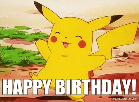 Pikachu Hbd GIF - Pikachu Hbd Pokemon - Discover & Share GIFs Hbd Gif, Pokemon Happy Birthday, Happy Birthday Pokemon, Happy Birthday Animated, Birthday Pikachu, Birthday Animated Gif, Birthday Animated, Happy Birthday Gif, Pikachu Pikachu