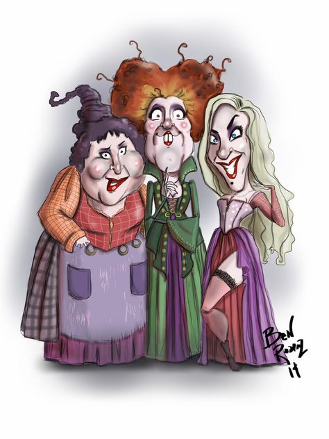 Hocus Pocus Png, Halloween Horror Characters, Sister Clipart, Characters Halloween, Hocus Pocus Witches, Sanderson Sisters, Halloween Drawings, Halloween Scary, Horror Characters