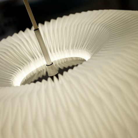 haus® is official stockist of all Le Klint products. The Donut lamp is enclosed top and bottom by a steel plate, contrasted by the complex pleating of the shade Donut Lamp, Le Klint, The Shade, Steel Plate, Dining Room Lighting, Donuts, Showroom, Pendant, Design