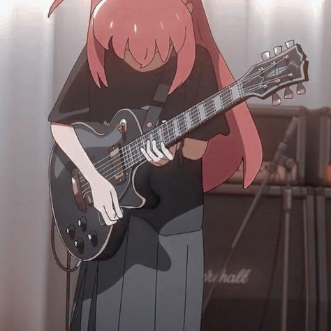 Anime Guitarist, The Rock Aesthetic, Guitarist Aesthetic, Rock Aesthetic, Aesthetic Icon, Guitarist, The Rock, Aesthetic Anime, Drawings