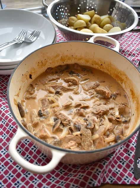 Leftover Roast Beef Stroganoff • Fabulous Family Food by Donna Dundas Stroganoff Healthy, Leftover Beef Recipes, Roast Beef Stroganoff, Stroganoff Crockpot, Stroganoff Recipes, Leftover Roast Beef Recipes, Stroganoff Beef, Whole30 Beef, Leftover Pot Roast