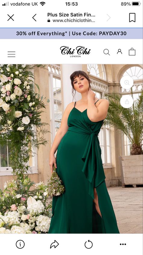 Emerald Green Bridesmaid Dresses, Dark Green Bridesmaid Dress, Plus Size Satin, Skirt Making, Satin Bodycon Dress, Daisy Wedding, Drape Maxi Dress, Plus Size Bridesmaid, Lucky Ladies