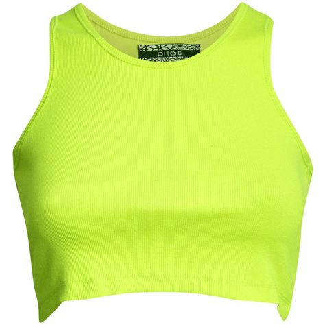 Pilot Sleeveless Ribbed Crop Vest ($4.88) ❤ liked on Polyvore featuring tops, shirts, green vest, crop tank, green crop top, green tank top and holiday shirts Superstitious Party, Green Fashion Outfits, Howleen Wolf, Pilot Shirt, Beach Tanks Tops, Crop Vest, Neon Outfits, Vest Crop Top, Green Vest