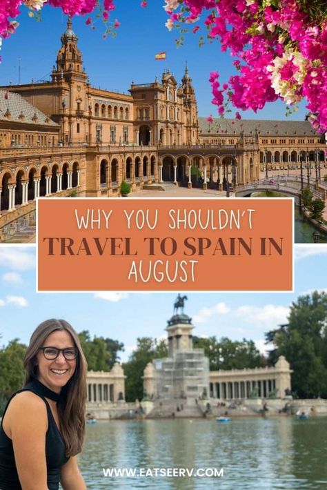 If you're planning a trip to Spain in August, read this post first! Visit Spain, Trip To Spain, Spain Trip, Iceland Travel Guide, Spain Itinerary, Places In Spain, Mexico Travel Guides, Digital Nomad Life, South Of Spain