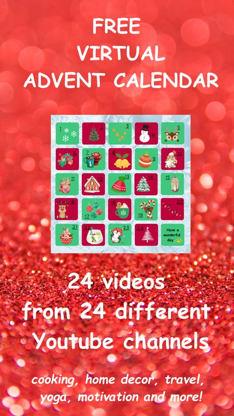 christmas advent calendar Calendar 2023, Christmas Advent Calendar, Christmas Advent, Each Day, Youtube Video, Advent Calendar, Advent, Youtube Videos, Mobile Phone