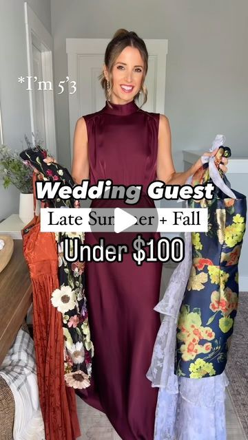 Lisa Marie | Petite Fashion (5’3) on Instagram: "Wedding Guest Dresses under $100! Comment below DRESS to shop these late summer + fall wedding guest dresses💃🏻😍

These cocktail dresses are also petite-friendly on my 5’3 frame (with the exception of the maxi dress that would be totally worth it to get hemmed)!

Direct URL: https://liketk.it/4MkUu

#weddingguest #weddingguestdress #cocktaildress #partydress #fallwedding #summerwedding #weddingguestoutfit #formaldress #mididress #maxidress #floraldress" Fall Wedding Dresses Guest, Wedding Guest Dress Petite, Petite Wedding Guest Dress, Fall Cocktail Dress, Summer Fall Wedding, Fall Wedding Guest Dresses, Petite Wedding Guest Dresses, Petite Cocktail Dresses, Late Summer Weddings