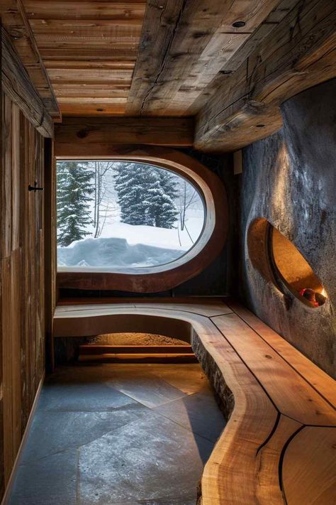 Hot Tub Sauna Rustic and Modern Design Homemade Sauna, Rustic Saunas, Modern Hot Tubs, Hot Tub And Sauna, Infrarot Sauna, Sauna House, Indoor Sauna, Hot Tub Deck, Hot Tubs Saunas