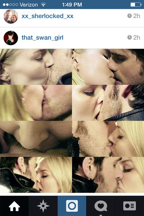 CaptainSwan *kiss* Captain Swan Kiss, Do You Miss Me, Hook And Emma, Captain Swan, First Kiss, I Miss You, Once Upon A Time, Kiss, Movie Posters