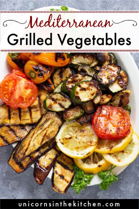 Seasoning For Grilled Vegetables, Grilled Mediterranean Vegetables, Greek Grilled Vegetables, Grilled Greek Vegetables, Grilled Mediterranean Recipes, Mediterranean Grill Recipes, Grilled Eggplant Recipes Easy, Veggies To Grill, Best Veggies To Grill