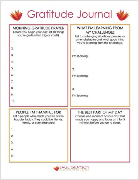 Free Printable Gratitude Journal - Sage Grayson Coaching: Gratitude Worksheet, Printable Gratitude Journal, Life Coaching Tools, A Course In Miracles, Group Ideas, Counseling Resources, Therapy Worksheets, Group Therapy, Coaching Tools