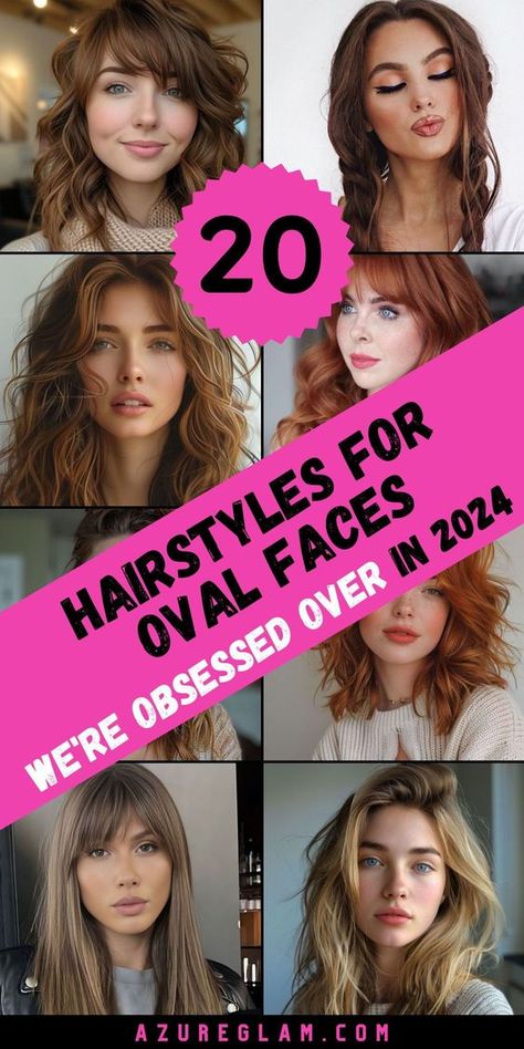 Find your perfect hairstyle with our expertly curated list of 20 hairstyles for oval faces for 2024. This guide features styles for all lengths and textures, from flattering bobs to graceful long layers, specially tailored for women with oval faces. Whether you're updating your look for a new season or trying out a bold new style, find inspiration for a stunning makeover. Lob For Oval Face Shape, French Bangs Oval Face, Oval Faces Hairstyles, Long Hair With Bangs Oval Face, Medium Length Hair With Layers Oval Face, Long Hair Oval Face Hairstyles, Long Haircut Oval Face, Hair Styles For Oval Shape, Best Haircut For Oval Face Women