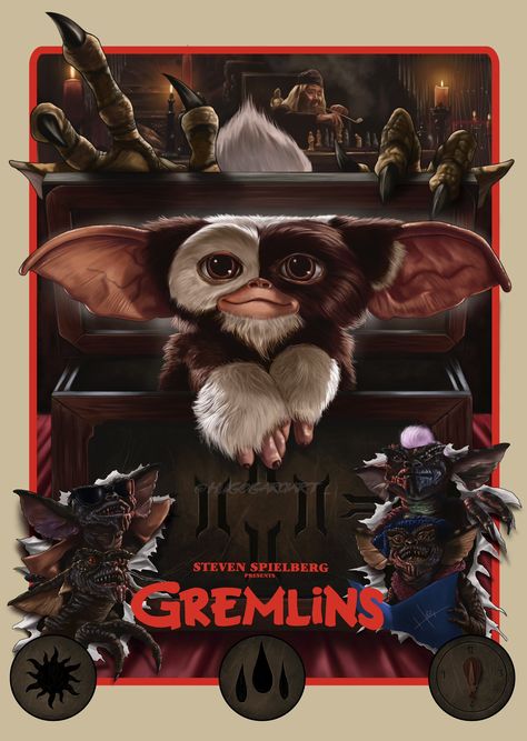 https://pbs.twimg.com/media/FwW01buXoAE9ubT?format=jpg&name=large Gremlins Wallpaper Iphone, Gremlins Art, Geek Poster, Carnival Posters, Horror Party, Horror Movie Icons, Retro Horror, Movie Covers, 80s Cartoons