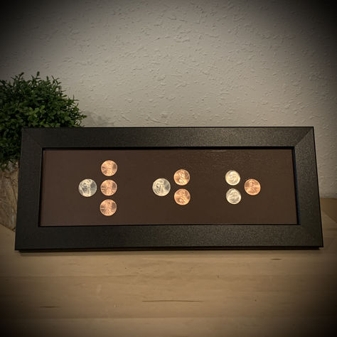 3 year anniversary date depicted with coins mounted in (faux) leather matting and frame in a sleek black frame. 3 Year Wedding Anniversary, Coin Frame, Present For Husband, Wedding Anniversary Presents, Leather Anniversary Gift, Mint Coins, Leather Anniversary, 3rd Anniversary Gifts, 3rd Anniversary