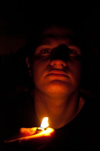 Flame and Face Face Lit By Candlelight, Face Lit By Fire, Fire Reflection On Face, Lighter In The Dark, Candle Light Reference, Fire Lighting Reference, Fire Reference, Gerry Keay, Fire Lighting