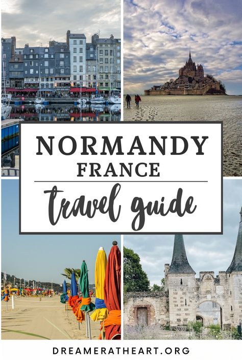 Have you ever wondered what to do in Normandy France? With these 21 amazing things to see in Normandy France, you will love this fantastic region of France. From historical sites like Mont Saint Michel, the D-day beaches and Bayeux tapestry to the beaches at Deauville, Monet's gardens at Giverny and eating oysters like the French. And don't forget apple cider and Calvados! These 21 things to do in Normandy are unforgettable. Add a visit to Normandy France to the France Bucket List! #normandy Visiting Normandy France, France Bucket List, Eating Oysters, Deauville France, D Day Beach, Day Trip From Paris, Mont St Michel, Normandy Beach, France Trip