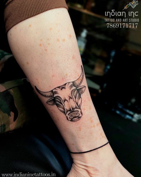 Bull Hand Tattoo For Women, Brahma Bull Tattoo, Bull In A China Shop Tattoo, Old School Bull Tattoo, Bull Tattoo Simple, Bull Tattoo Women, Bull Tattoos Feminine, Bull Fighter Tattoo, Japanese Bull Tattoo