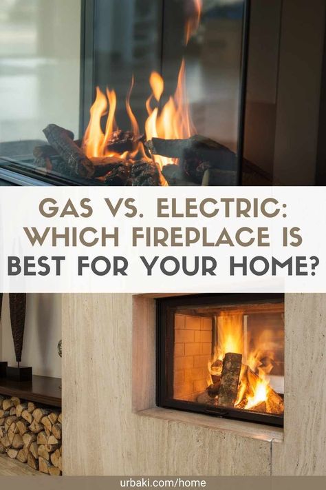 Choosing between gas and electric fireplaces can be tricky. We will present their pros and cons to help you decide what is best for your home. It is no wonder that many homeowners choose to install a fireplace. And in recent years, higher efficiency and lower price have made fireplace installations a popular addition to American environments. While it is possible to add a new wood-burning fireplace to an existing home, the most affordable options are usually gas or electric. Gas fireplaces... Electric Gas Fireplace, Gas Burning Fireplace, Electric Fireplace With Logs, Gas Chimney Ideas, How To Install A Gas Fireplace, Gel Fuel Fireplace, Installing Gas Fireplace, Gas Fireplace Installation, Convert Gas Fireplace To Electric