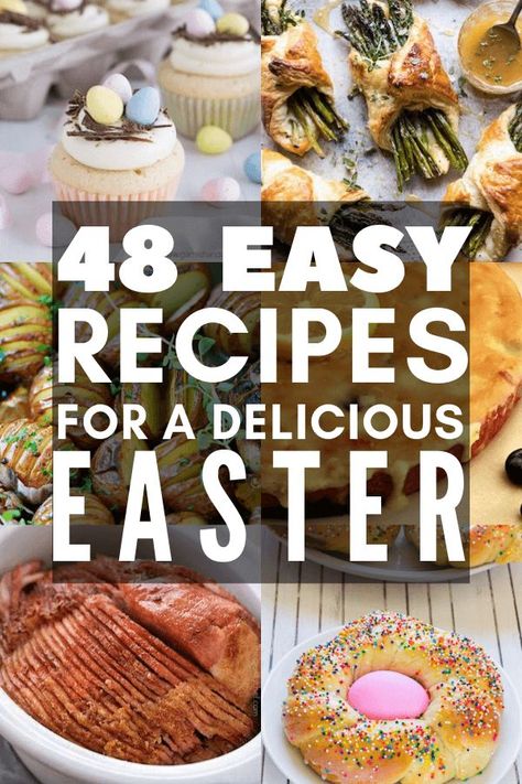 Easter Recipes For A Crowd, Easter Fruit Pizza, Baked Ham With Pineapple, Easter Egg Sugar Cookies, Easter Dinner Ideas, Traditional Easter Recipes, Easy Easter Recipes, Easter Foods, Easter Dishes