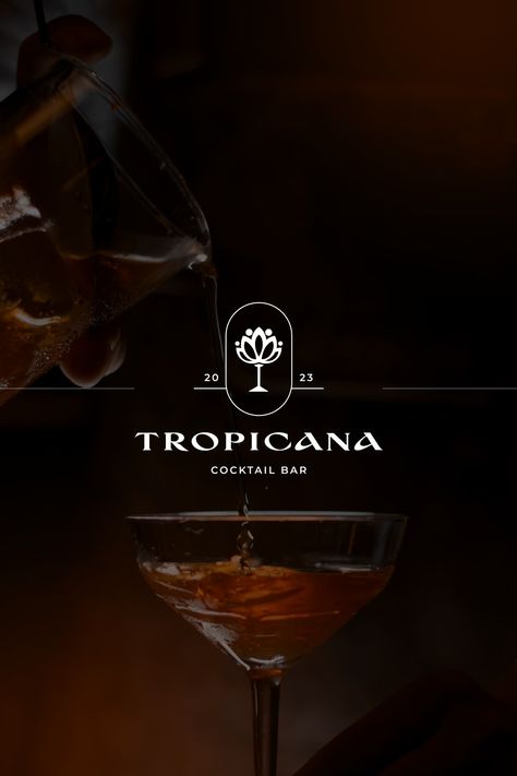 logo design, logo design for bar, bar, tropicana bar Cocktail Bar Brand Identity, Cocktail Bar Branding Design, Mobile Bar Logo, Cocktail Moodboard, Cocktail Logo Design, Cocktail Ads, Cocktail Bar Logo, Cocktail Bar Branding, Cocktail Branding