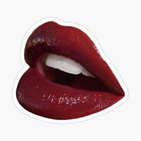 Get my art printed on awesome products. Support me at Redbubble #RBandME: https://www.redbubble.com/i/sticker/Red-lipstick-lips-by-ElixerStudios/160546040.EJUG5?asc=u Lips Sticker, Red Lipstick, Lipstick Lip, Lip Care, Red Lips, Cute Stickers, Sticker Design, Awesome Products, My Art