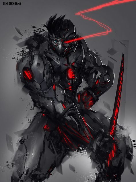 Benedick Bana, Futuristic Armor, Cyborgs Art, Ninja Art, Artwork Gallery, Cyberpunk Character, Futuristic Art, Robot Art, Robots Concept