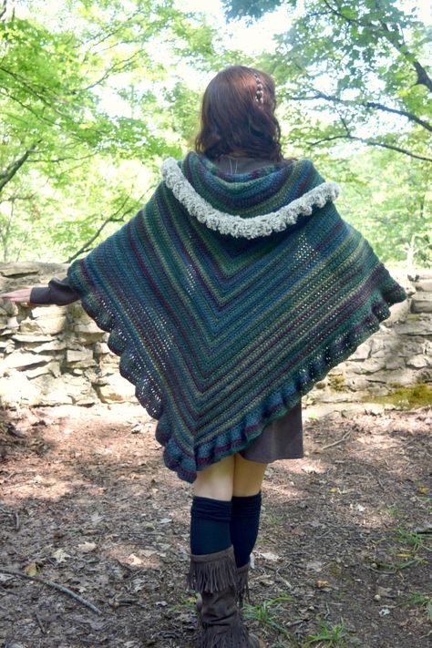 Novella Shawl Pattern | Morale Fiber Hooded Shawl, Crochet Shawl Pattern Free, Shawl Crochet, Hooded Faux, Shawl Patterns, Hooded Scarf, Shawl Crochet Pattern, Shawl Pattern, Crochet Scarves