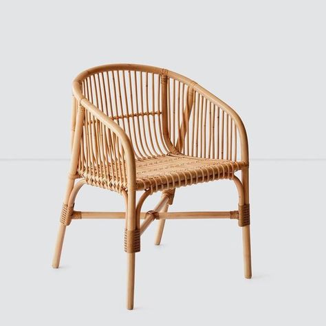 The Citizenry Lombok Rattan Lounge Chair by The Citizenry - Dwell The Citizenry, Slow Design, Cane Furniture, Rattan Dining, Rattan Armchair, Rattan Dining Chairs, Sustainable Furniture, Rattan Chair, Cheap Furniture