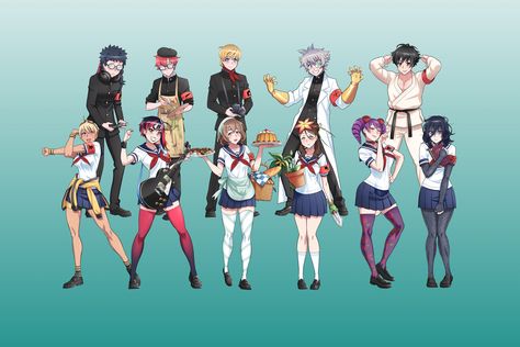 Club Leaders Yandere Simulator Club Leaders, Japan School Uniform, Yendere Simulator, Character Chart, Character Wardrobe, Uniform School, Yandere Characters, Men's Uniforms, Anime Head