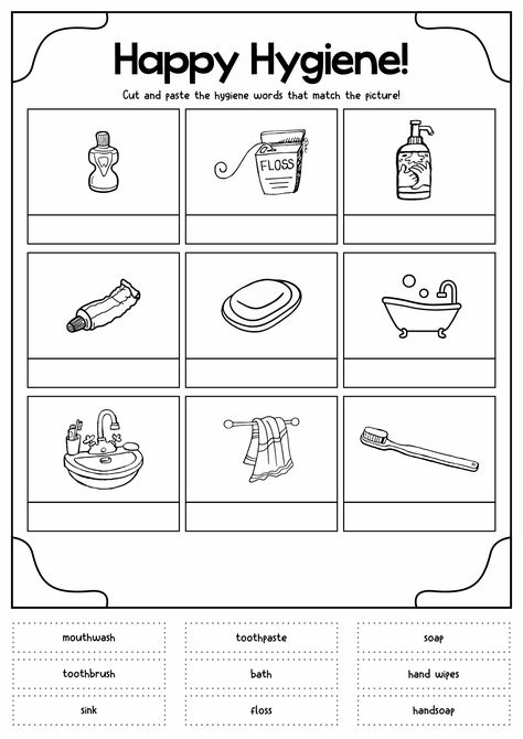 Personal Hygiene Activities for Kids Worksheets Hygiene Worksheets Free Printable, Personal Hygiene Activities For Preschoolers, Hygiene Lessons For Kids, Personal Hygiene Activities For Kids, Healthy Living Activities For Kids, Hygiene For Kids Activities, Health And Hygiene Activities For Kids, Hygiene Activities For Preschool, Health Worksheets For Kids