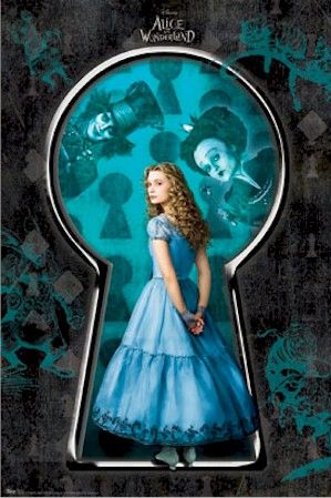 Alice In Wonderland Keyhole Quotes. QuotesGram Alice Tim Burton, Alice In Wonderland Poster, Go Ask Alice, Tim Burton Films, Tim Burton Movie, Alice And Wonderland, Septième Art, Alice Wonderland, We're All Mad Here