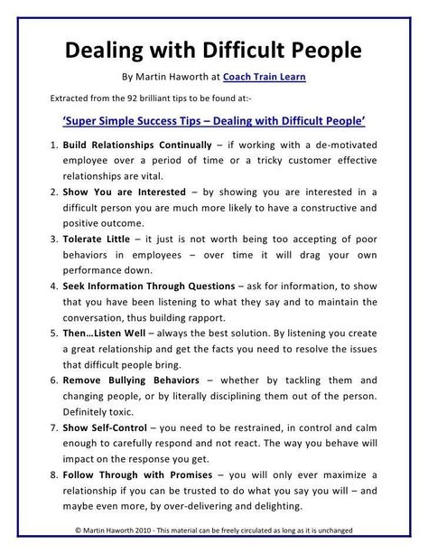 Dealing With Difficult Employees, How To Deal With Mean People, How To Deal With Difficult People, Dealing With Difficult People At Work, Supervisor Checklist, Difficult Employees Managing, How To Deal With Rude People, Difficult Employees, Staff Management