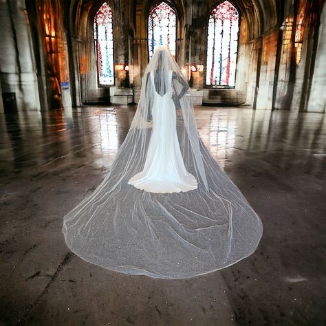 Ivory Regal Length Pearl Studded Veil $240.00 This veil is breathtakingly beautiful and is sure to be the perfect statement accessory to your wedding gown. This ivory Regal/Royal length veil is single layered and has a subtle sparkle, it is studded with ivory pearls and small Swarovski crystals. . . . . #Veil #RoyalLength #Ivory #wedding #bridal #bridalaccessories Veil Color, Ivory Pearl, Ivory Wedding, Pearl Studs, Bridal Accessories, Wedding Gown, Veil, Wedding Gowns, Swarovski Crystals