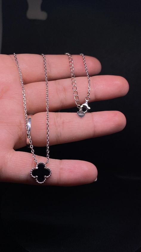 925 Sterling Silver Clover Necklaces  Gift for her Van Cleef Necklaces for Women  Four Leaf Clover Necklaces Can Cleef Necklace, Clover Necklaces, Van Clef, For Her, Kiss Makeup, Four Leaf, Necklaces For Women, Van Cleef, Leaf Clover