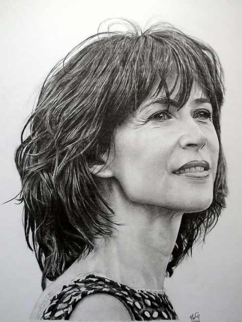 Sophie Marceau - Manvale Dessins , portraits à partir de photos Portrait Au Crayon, Emily Osment, Sophie Marceau, Alyson Hannigan, Alyssa Milano, Celebrity Babies, Jennifer Garner, Sandra Bullock, Halle Berry