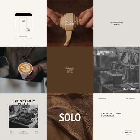 Modern and eye-catching social media design for Solo Cafe, a modern coffee shop in the heart of the #Cafe_Instagram_Page_Design #Coffee_Instagram_Feed_Ideas #Coffee_Brand_Social_Media #Coffee_Instagram_Aesthetic Coffee Brand Instagram Feed, Coffee Brand Social Media, Cafe Instagram Post, Cafe Social Media Design, Cafe Social Media Posts, Cafe Instagram Feed, Coffee Social Media Design, Coffee Shop Social Media, Bakery Social Media