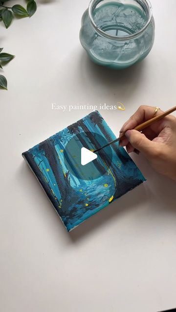 madhura vaidya on Instagram: "Fairy in a dreamland 🧚🏻💙✨
.
.
.
Paints used: @flashpaints_official 
Use code “MADHURAFLASH10” to get your acrylic colours ✨
.
.
.
[forest painting, Mystical forest, canvas painting, acrylicpainting, easy painting, artpage, aesthetic]
.
.
.
#forestpainting #mysticalforest #skypainting #easypainting #paintingideas #art #canvas #canvaspainting #acrylic #acrylicpainting #artdaily #artpage #artistlife #artreels #arttherapy #yp #exploreart #exploremore #artaesthetic #nightpainting #acryliconcanvas" Forest Canvas Painting, Acrylic Colours, Mystical Forest, Forest Painting, Sky Painting, Simple Acrylic Paintings, Night Painting, Artist Life, Art Pages